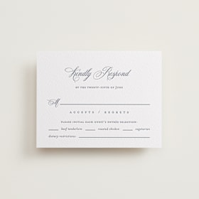 Letterpress RSVP Cards