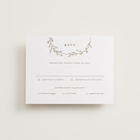 Letterpress RSVP Cards