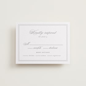 Letterpress RSVP Cards