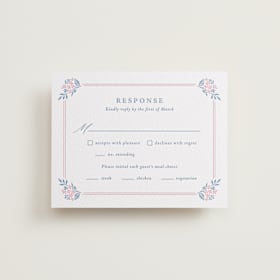 Letterpress RSVP Cards