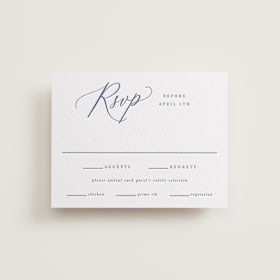 Letterpress RSVP Cards