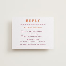 Letterpress RSVP Cards