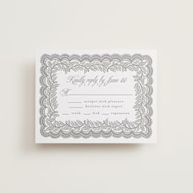 Letterpress RSVP Cards