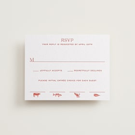 Letterpress RSVP Cards