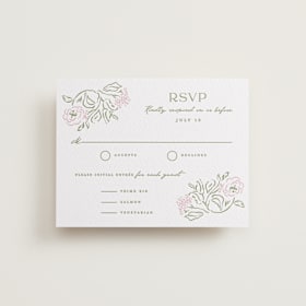 Letterpress RSVP Cards