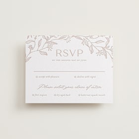 Letterpress RSVP Cards