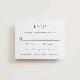 Letterpress RSVP Cards