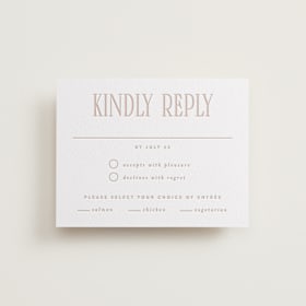 Letterpress RSVP Cards