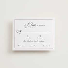 Letterpress RSVP Cards
