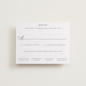 Letterpress RSVP Cards