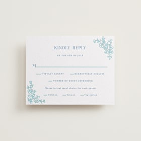 Letterpress RSVP Cards