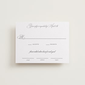 Letterpress RSVP Cards