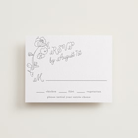 Letterpress RSVP Cards