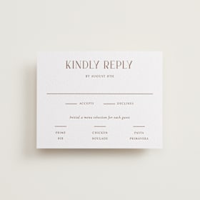 Letterpress RSVP Cards