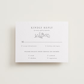 Letterpress RSVP Cards