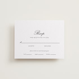 Letterpress RSVP Cards