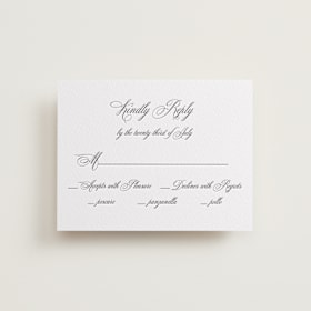 Letterpress RSVP Cards