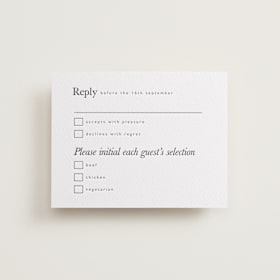 Letterpress RSVP Cards