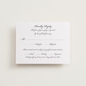 Letterpress RSVP Cards