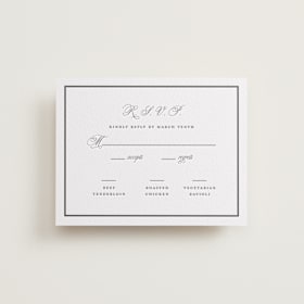 Letterpress RSVP Cards