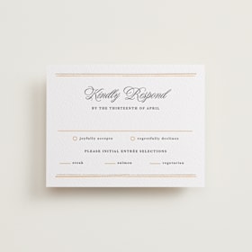 Letterpress RSVP Cards