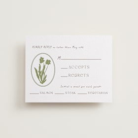 Letterpress RSVP Cards