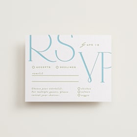 Letterpress RSVP Cards