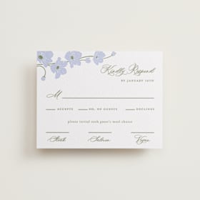 Letterpress RSVP Cards