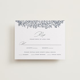 Letterpress RSVP Cards