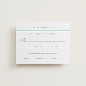 Letterpress RSVP Cards