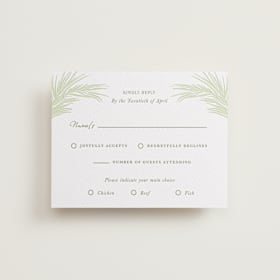 Letterpress RSVP Cards