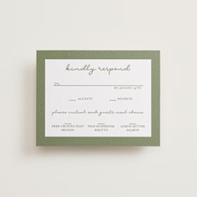 Letterpress RSVP Cards