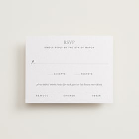 Letterpress RSVP Cards