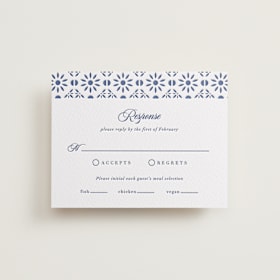 Letterpress RSVP Cards