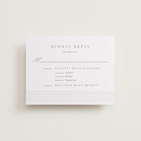 Letterpress RSVP Cards
