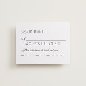 Letterpress RSVP Cards