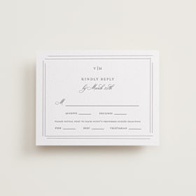 Letterpress RSVP Cards