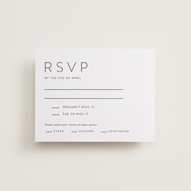 Letterpress RSVP Cards