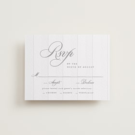 Letterpress RSVP Cards