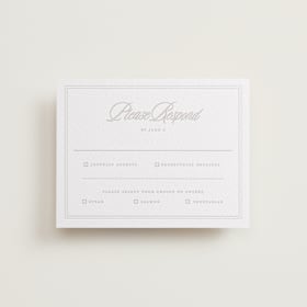 Letterpress RSVP Cards