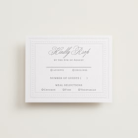 Letterpress RSVP Cards