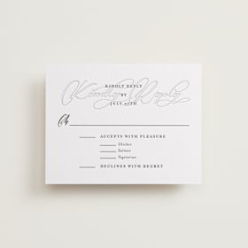 Letterpress RSVP Cards