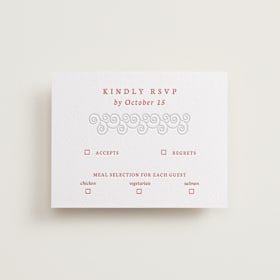Letterpress RSVP Cards