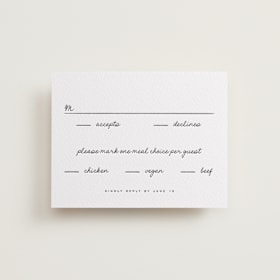 Letterpress RSVP Cards
