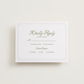 Letterpress RSVP Cards