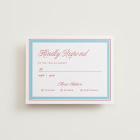 Letterpress RSVP Cards