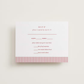 Letterpress RSVP Cards