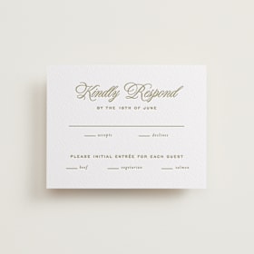 Letterpress RSVP Cards