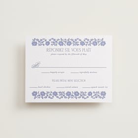 Letterpress RSVP Cards