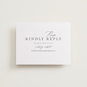 Letterpress RSVP Online Enclosure Cards